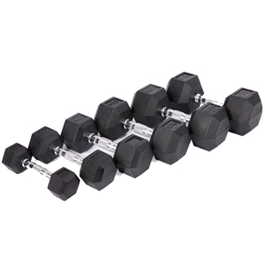 Conjunto de fitness para academia, equipamento de levantamento de peso ajustável, antiderrapante, hexagonal, halteres de metal