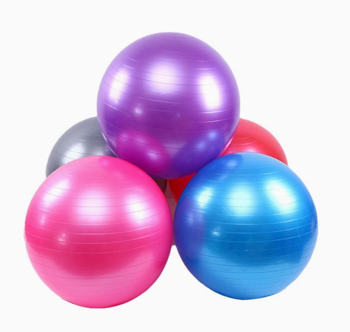 Equipamento à venda bola de pilates para academia com logotipo exercício equilíbrio bola de ioga 25 cm 50 cm 65 cm bola de pilates